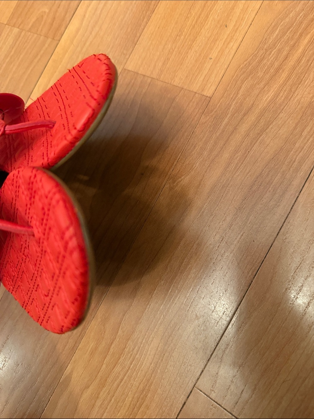 Tory Burch orange Quilted Logo Thong Sandals - Picture 3 of 6